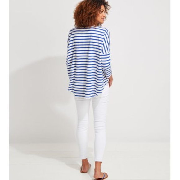 Vineyard Vines Striped Top OVERSIZED NEW - Picture 11 of 16
